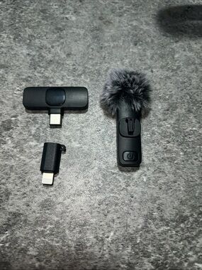 Universal Black Mobile Microphone Kit with Wind Muff